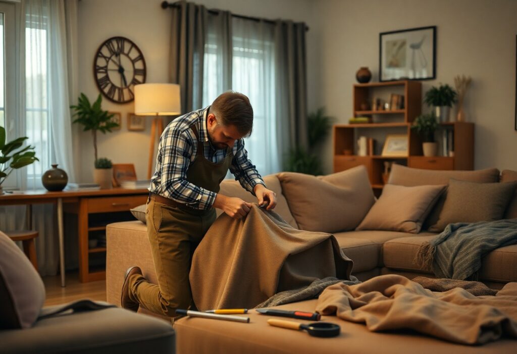 Bankstel reparatie aan huis